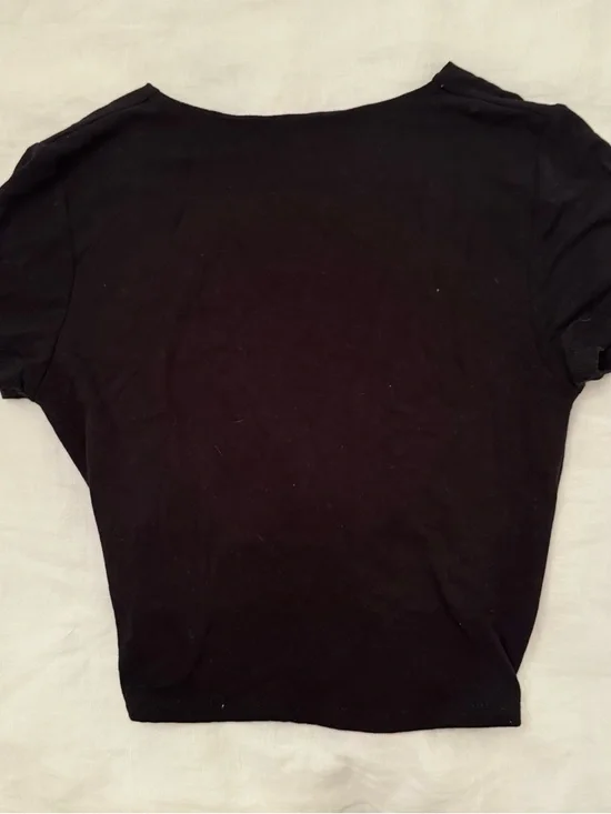 Jac Parker Black Twist Front Crop Top - Picture 3 of 6